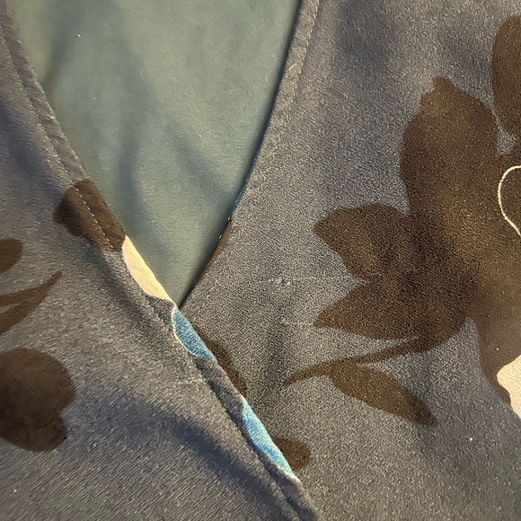 Banana Republic Floral Wrap dress-dark green - Picture 5 of 5